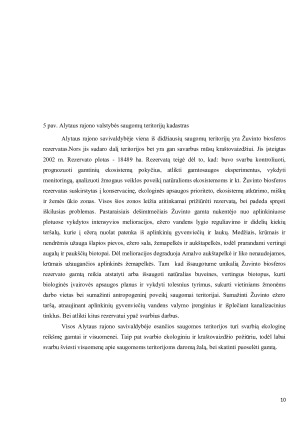 KRAŠTOVAIZDŽIO EKOLOGINĖS PUSIAUSVYROS PALAIKYMO AKTUALIJOS ALYTAUS KRAŠTOVAIZDŽIO TERITORINIAME VIENETE. Paveikslėlis 10