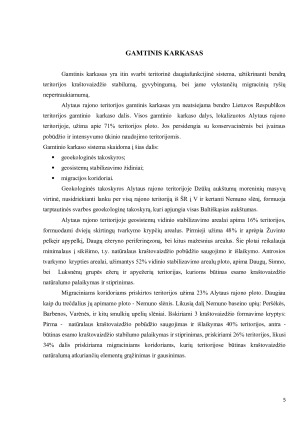 KRAŠTOVAIZDŽIO EKOLOGINĖS PUSIAUSVYROS PALAIKYMO AKTUALIJOS ALYTAUS KRAŠTOVAIZDŽIO TERITORINIAME VIENETE. Paveikslėlis 5