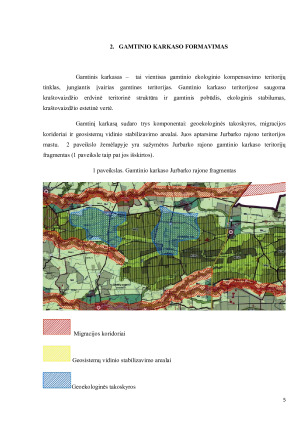 KRAŠTOVAIZDŽIO EKOLOGINĖS PUSIAUSVYROS PALAIKYMO AKTUALIJOS JURBARKO RAJONO KRAŠTOVAIZDŽIO TERITORINIAME VIENETE. Paveikslėlis 5