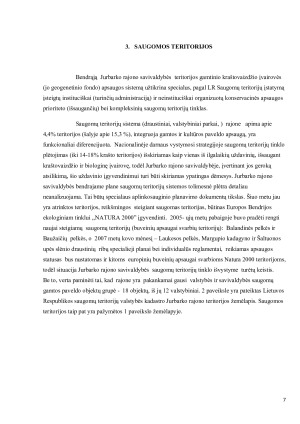 KRAŠTOVAIZDŽIO EKOLOGINĖS PUSIAUSVYROS PALAIKYMO AKTUALIJOS JURBARKO RAJONO KRAŠTOVAIZDŽIO TERITORINIAME VIENETE. Paveikslėlis 7