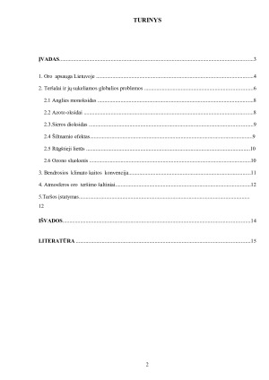 ATMOSFEROS ORO UŽTERŠTUMO BŪKLĖ LIETUVOJE. Paveikslėlis 2