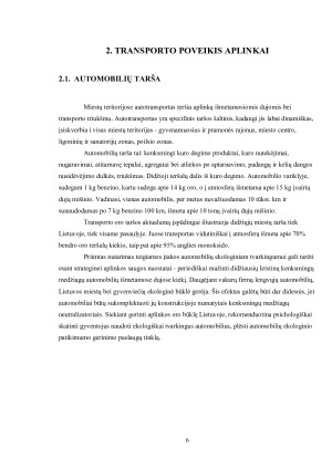 TRANSPORTAS IR APLINKA. Paveikslėlis 5