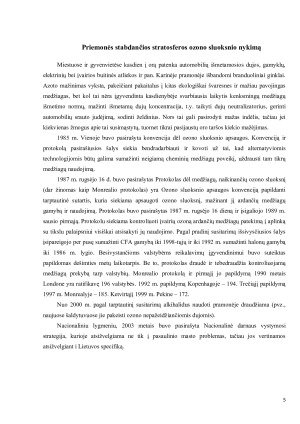 Ozono sluoksnio nykimo priežastys. Paveikslėlis 5