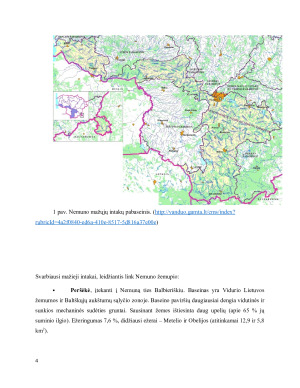 Nemuno mažųjų intakų pabaseinis. Ekosistemų būklė, priemonės jai palaikyti ir pagerinti. Paveikslėlis 4