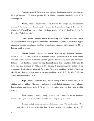 Nemuno mažųjų intakų pabaseinis. Ekosistemų būklė, priemonės jai palaikyti ir pagerinti. Paveikslėlis 5