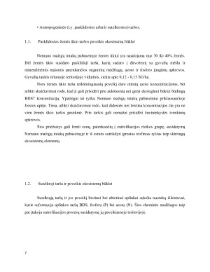 Nemuno mažųjų intakų pabaseinis. Ekosistemų būklė, priemonės jai palaikyti ir pagerinti. Paveikslėlis 7