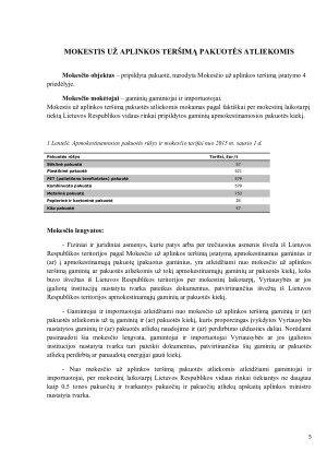 MOKESTIS UŽ APLINKOS TERŠIMĄ. Paveikslėlis 5