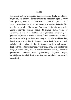 Atmosferos taršos reiškiniai ir jų poveikis aplinkai. Paveikslėlis 3