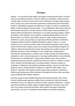 Atmosferos taršos reiškiniai ir jų poveikis aplinkai. Paveikslėlis 9