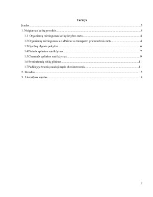 KELIŲ POVEIKIS SAUSUMOS IR VANDENS BENDRIJOMS. Paveikslėlis 2