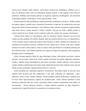 KELIŲ POVEIKIS SAUSUMOS IR VANDENS BENDRIJOMS. Paveikslėlis 8