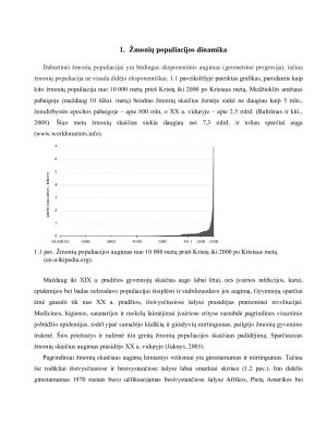 ŽMONIŲ SKAIČIAUS DIDĖJIMO SUKELIAMOS PROBLEMOS. Paveikslėlis 4