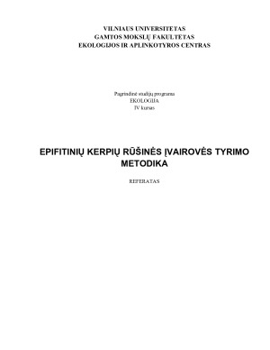 EPIFITINIŲ KERPIŲ RŪŠINĖS ĮVAIROVĖS TYRIMO METODIKA. Paveikslėlis 1