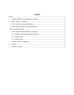 GĖLO VANDENS PROBLEMA. Paveikslėlis 2