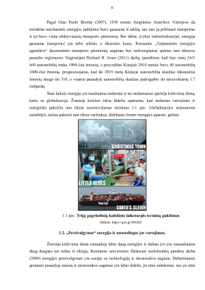 DARNUS ENERGIJOS VARTOJIMAS IR ENERGETIKOS POVEIKIS KLIMATUI. Paveikslėlis 6