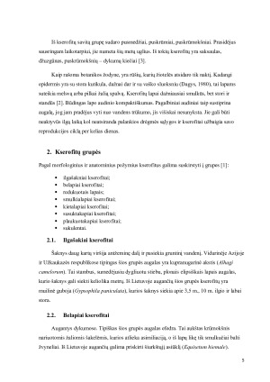 Kserofitų prisitaikymas sausoms augimo sąlygoms ir jų grupės pagal anatominius bei morfologinius požymius. Paveikslėlis 5