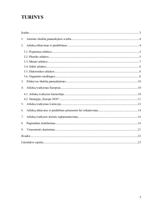 ANTRINIS IŠTEKLIŲ PANAUDOJIMAS. Paveikslėlis 2