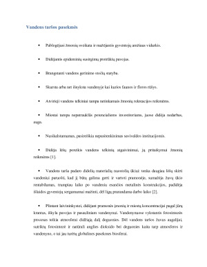 Vandens tarša – priežastys ir pasekmės. Paveikslėlis 8