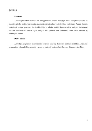 Surinktas komunalinių atliekų kiekis, tenkantis vienam gyventojui“ kartografuoti Europos Sąjungos valstybėse. Paveikslėlis 3