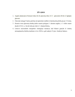 Energetinių gluosnių plantacijų auginimas Lietuvoje esama padėtis ir panaudojimo biokurui perspektyvos. Paveikslėlis 9