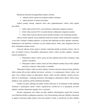 Poveikio aplinkai vertinimo sistema ir jos taikymo principai. Paveikslėlis 4