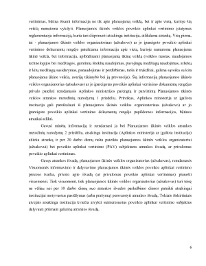 Poveikio aplinkai vertinimo sistema ir jos taikymo principai. Paveikslėlis 5