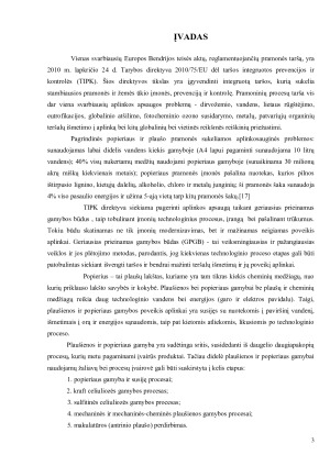Geriausi prieinami gamybos būdai plaušienos, popieriaus ir kartono pramonėje. Paveikslėlis 3