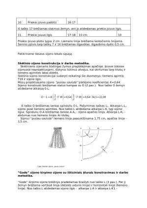 Sijonų konstravimas ir modeliavimas. Paveikslėlis 3