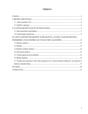 APLINKOS APSAUGA „ODA IR KO“ ĮMONĖJE. Paveikslėlis 2