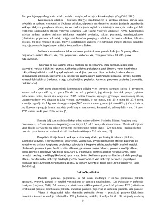 ATLIEKŲ RŪŠYS IR SUSIDARYMO ŠALTINIAI. Paveikslėlis 5