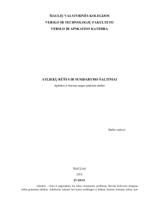 ATLIEKŲ RŪŠYS IR SUSIDARYMO ŠALTINIAI (2)