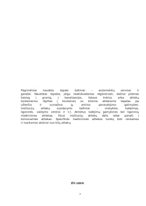 ATLIEKŲ RŪŠYS IR SUSIDARYMO ŠALTINIAI (2). Paveikslėlis 7