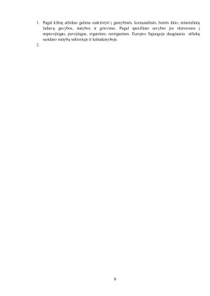 ATLIEKŲ RŪŠYS IR SUSIDARYMO ŠALTINIAI (2). Paveikslėlis 8