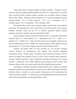 IŠSPRĘSTOS, SPRENDŽIAMOS IR NUMATOMOS DIDŽIAUSIOS GLOBALIOS EKOLOGIJOS PROBLEMOS. Paveikslėlis 4