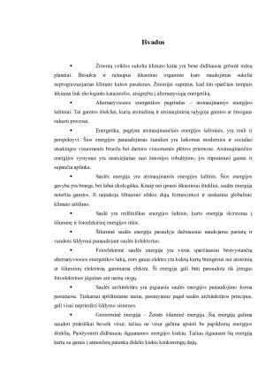 SAULĖS, VĖJO IR GEOTERMINĖ ENERGIJOS BEI JŲ PANAUDOJIMAS VISUOMENĖJE. Paveikslėlis 9