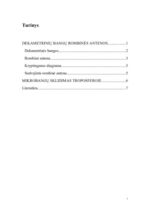 Dekametrinės bangos ir rombinės antenos veikimo principai