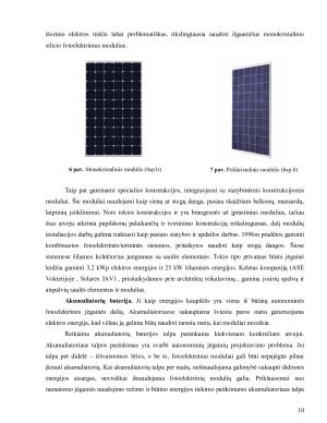 FOTOELEKTRINĖS JĖGAINĖS NAUDOJIMO GALIMYBIŲ NUSTATYMAS. Paveikslėlis 10
