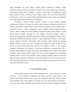 FOTOELEKTRINĖS JĖGAINĖS NAUDOJIMO GALIMYBIŲ NUSTATYMAS. Paveikslėlis 5