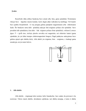 Alfa, beta,  gama dalelės ir jų susidarymas. Paveikslėlis 3