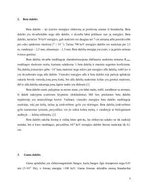 Alfa, beta,  gama dalelės ir jų susidarymas. Paveikslėlis 5