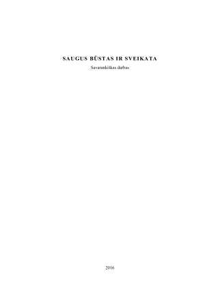 SAUGUS BŪSTAS IR SVEIKATA. Paveikslėlis 1