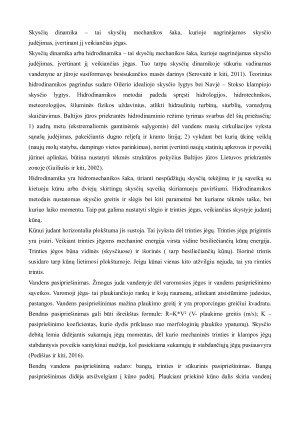 Skysčių dinamika. Judėjimo vandenyje dinamikos ypatumai traukio jėgos sukūrimas ir pasipriešinimas judant vandenyje. Paveikslėlis 2