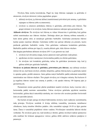 NIVELYRAS. JO DALYS. TIKRINIMAS IR REGULIAVIMAS. Paveikslėlis 3