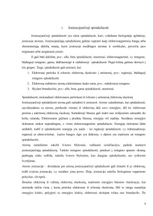 JONIZUOJANČIOJI SPINDULIUOTĖ. DOZĖS IR RADIOAKTYVUMO VIENETAI. Paveikslėlis 4