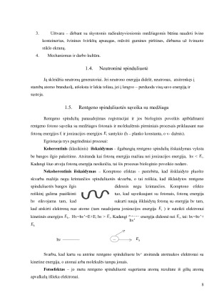 JONIZUOJANČIOJI SPINDULIUOTĖ. DOZĖS IR RADIOAKTYVUMO VIENETAI. Paveikslėlis 8