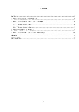 VĖJO ENERGIJA. Paveikslėlis 2