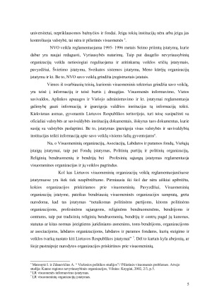 Nevyriausybinių organizacijų veiklos pagrindai ir teisiniai principai. Paveikslėlis 5