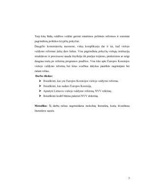 Viešojo valdymo reformos Europos Sąjungoje ir Lietuvoje. Paveikslėlis 3