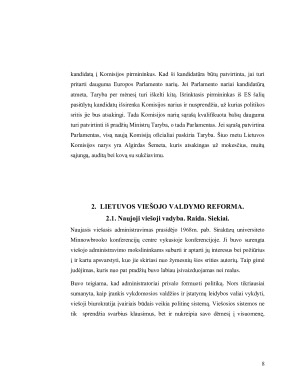 Viešojo valdymo reformos Europos Sąjungoje ir Lietuvoje. Paveikslėlis 8