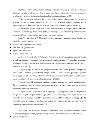 VIEŠŲJŲ IR BIUDŽETINIŲ ĮSTAIGŲ ADMINISTRAVIMO PANAŠUMŲ IR SKIRTUMŲ ĮVERTINIMAS. Paveikslėlis 8
